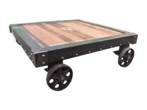 Industrial French Dolly Cart Vintage Coffee Table