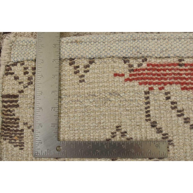 Moroccan Rug 8’2” X 9’11” Gray Wool Contemporary Hand-Knotted Carpet For Sale - Image 15 of 15