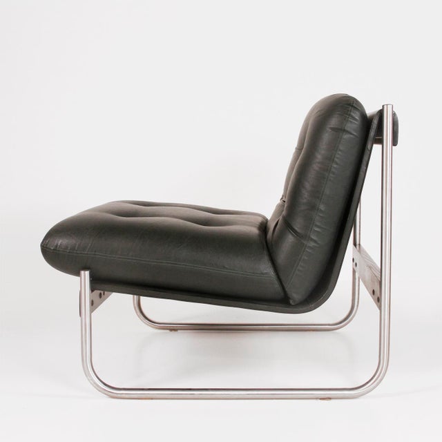 1970s Armchair in Imitation Leather, Italy, 1970s For Sale - Image 5 of 14