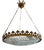 19th Century Crystal Chandelier with Leaves For Sale