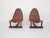 Vintage Saddle Leather Lounge Chairs, Brazil, 1960s, Set of 2 For Sale - Image 3 of 18