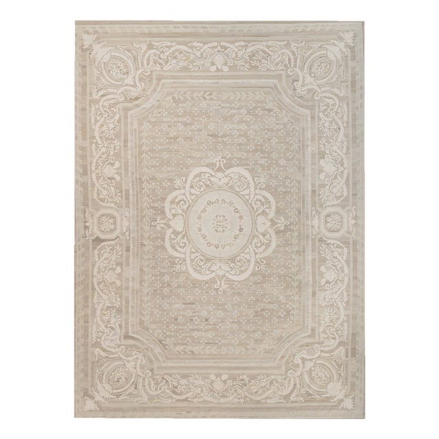 Chinese Aubusson Rug by DSV Carpets For Sale