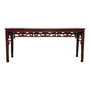 Antique Asian Fretwork Altar Table