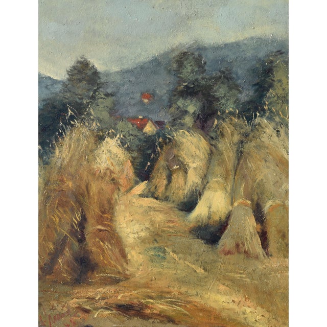Ludwig Straub, Summer Landscape, 1948, Oil on Hardboard, Framed For Sale - Image 10 of 10