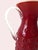 Mid-Century Italian Red Glass Vase with Sculptural Clear Handles, 1970s For Sale - Image 4 of 10