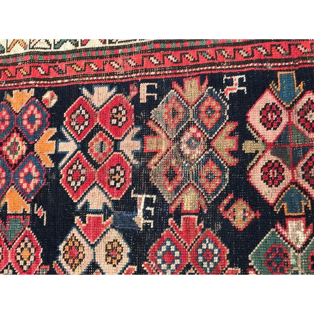 Red Antique Caucasian Karabagh Runner Rug, 1890s For Sale - Image 8 of 18