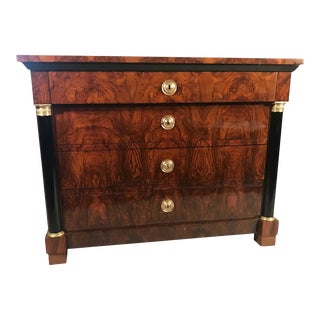 Biedermeier Walnut Chest of Drawers, Germany 1820 For Sale