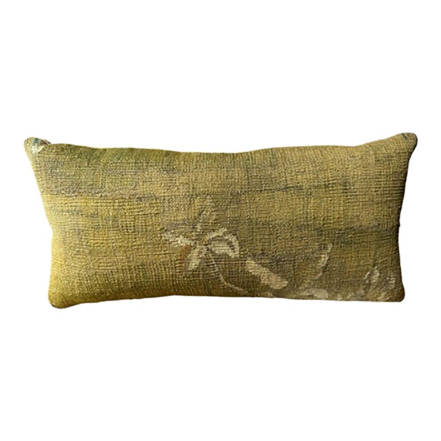 Antique Flemish Brussels Tapestry Pillow, 17th Century Baroque For Sale