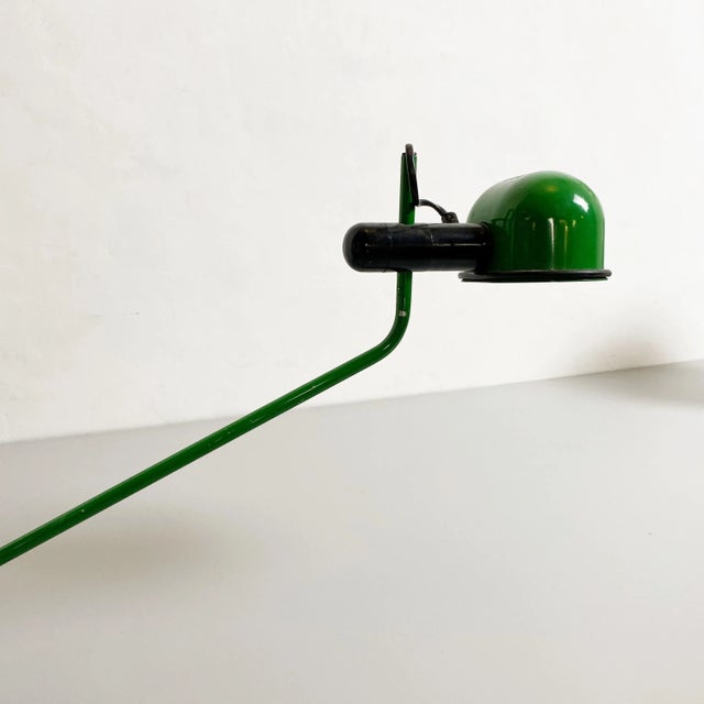 Mid-Century Italian Modern Green Metal Clamp-on Table Lamp, 1980s For Sale - Image 9 of 10