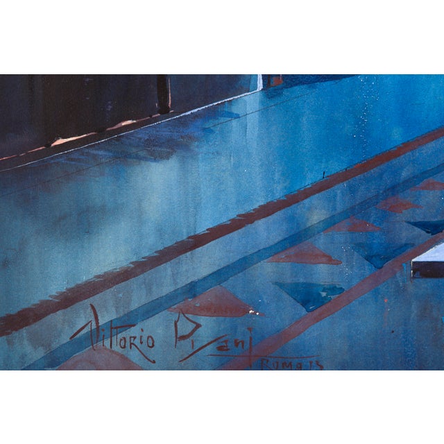 Beautiful neoclassical work by the great artist Vittorio Pisani Probably depicts a theater script of Aida Signed, located...