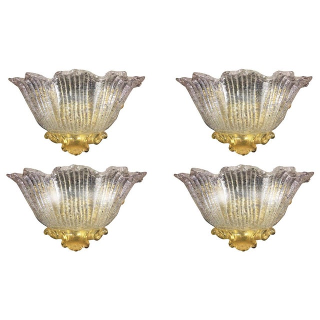 Wall Sconces in Gold, 1980, Set of 4 For Sale - Image 11 of 11