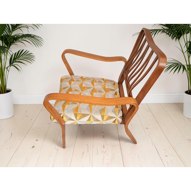Mid-Century Modern Linden Armchair, 1950s For Sale - Image 4 of 17