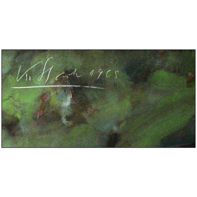 Expressionism 1960s Artist Self Portrait, Karl Stark For Sale - Image 3 of 4