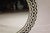 Bone Inlay Black and White Round Mirror with Floral Motifs For Sale - Image 12 of 12