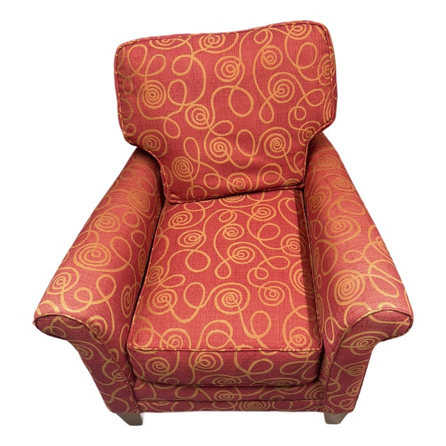 Lee Industries Style 1193 Upholstered Lounge Chair – Made in Usa 2007 For Sale