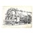 1943 William Wood Drawing of a Locomotive For Sale