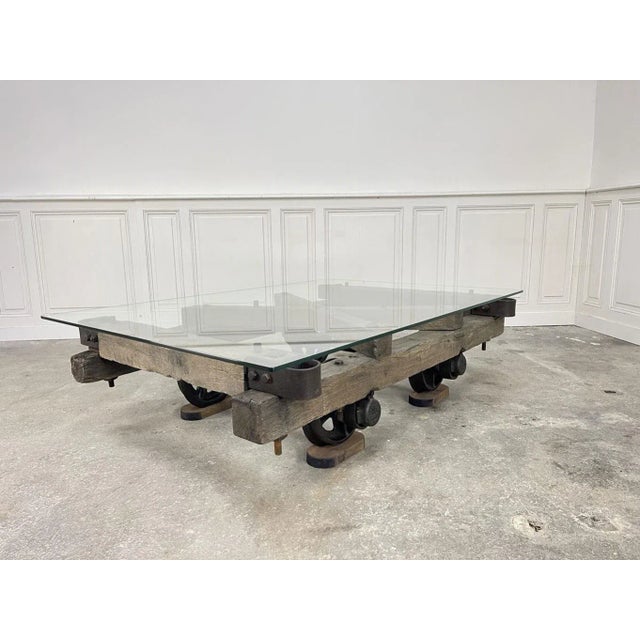 Miners Cart Coffee Table, 1990s For Sale - Image 12 of 12