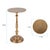 Metal Candlestick Brass Martini Table from Kenneth Ludwig Chicago For Sale - Image 7 of 8