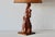 Brown Mid-Century Modern Cypress Knee Burl Wood Table Lamp For Sale - Image 8 of 18