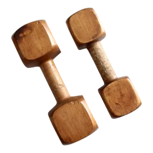 Vintage Wooden Hand Weights