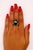 Metal Bochic “Orient” Vintage South Sea Pearl & Yellow Sapphires Ring Set 18K Gold & S For Sale - Image 7 of 8