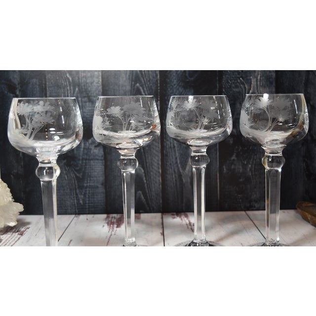 Mid 20th Century Kenyan-African Queen Lace Wine Hocks Buffalo Rhino Stag & Sable - Set of 4 For Sale - Image 4 of 17
