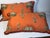 Tropical Palm Beach 35” Ochre Pillows With Fringes For Sale - Image 4 of 8