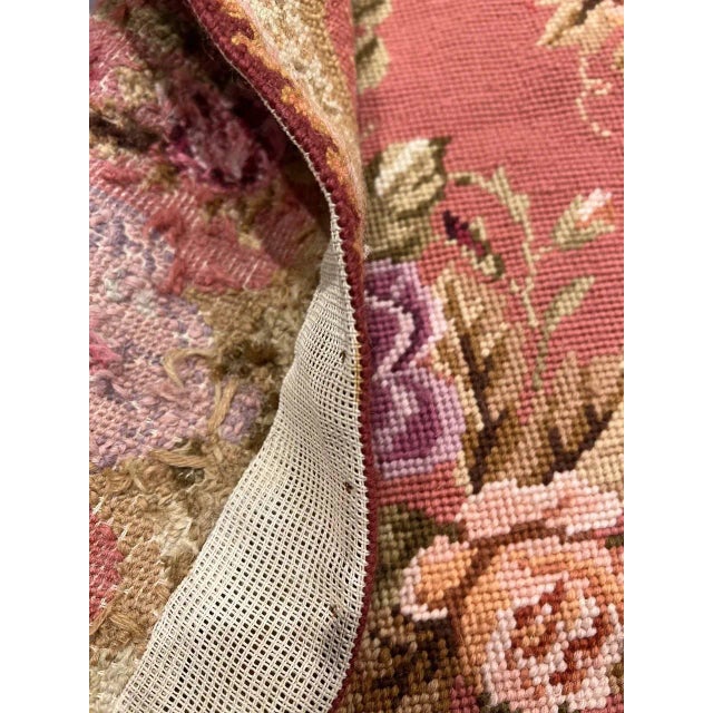 Handwoven Vintage Needlepoint Flat Weave Rug For Sale In Washington DC - Image 6 of 10