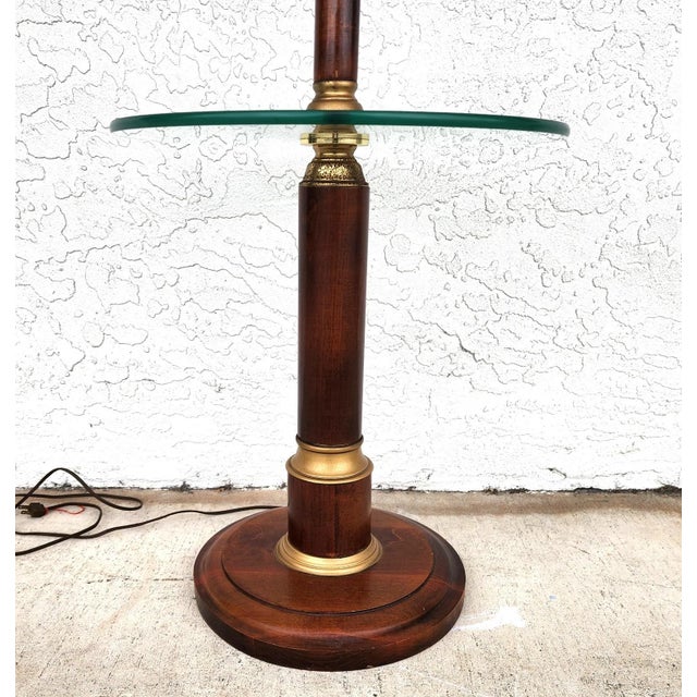 Vintage Floor Lamp With Table For Sale In Miami - Image 6 of 14