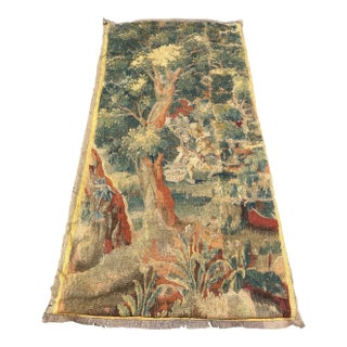 Very Large 19th Century Antique French Verdure Tapestry For Sale
