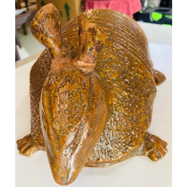 Tribal Vintage Texas Armadillo Decoy Figurine For Sale - Image 3 of 12