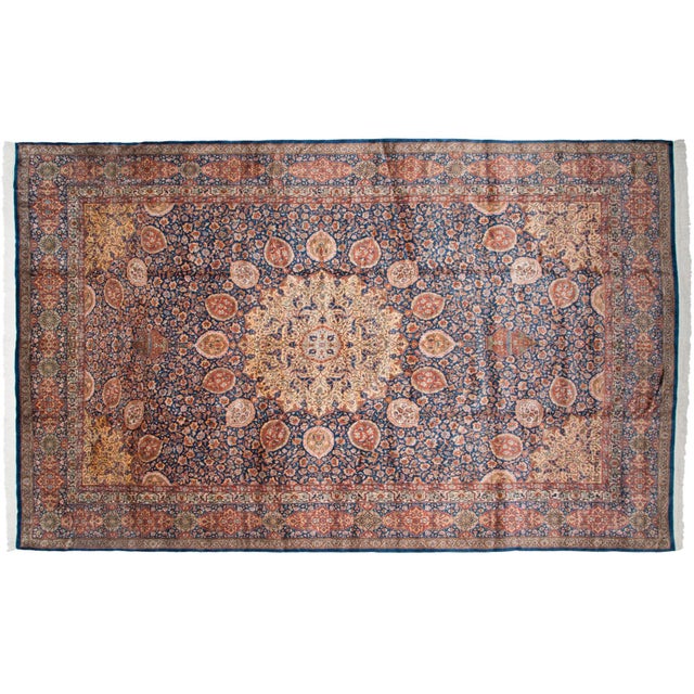 Vintage Fine Pakistani Ardebil Design Rug - 10' X 16'6" For Sale In New York - Image 6 of 13