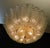 1960s Italian Clear Graniglia Murano Leaves Flush Mount For Sale - Image 6 of 9