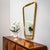 Gold Trapezoidal Wall Mirror in the Style of Osvaldo Borsani, Probably Italy, Mid-20th Century For Sale - Image 8 of 11