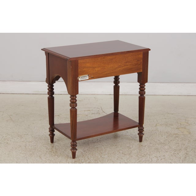 Pair of Ethan Allen Cherry Nightstands For Sale - Image 16 of 18