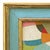 Various Artists Contemporary Abstract Oil Painting in Vintage Blue Painted Frame by Suzanne Nicoll For Sale - Image 4 of 6