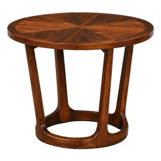 1960s Refinished Lane Rhythm Round 28” End Table For Sale