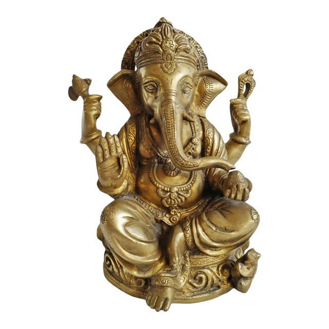 Vintage Brass Ganesha For Sale