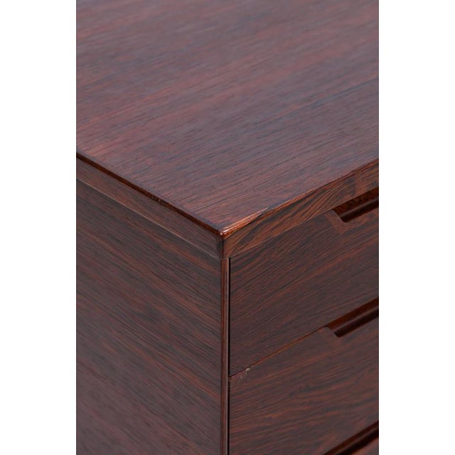 Brown Mid-Century Rosewood Chest of Drawers, 1960s For Sale - Image 8 of 15