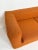 Mid-Century Modern Orange Two-Seater Sofa, 1970s For Sale - Image 3 of 9