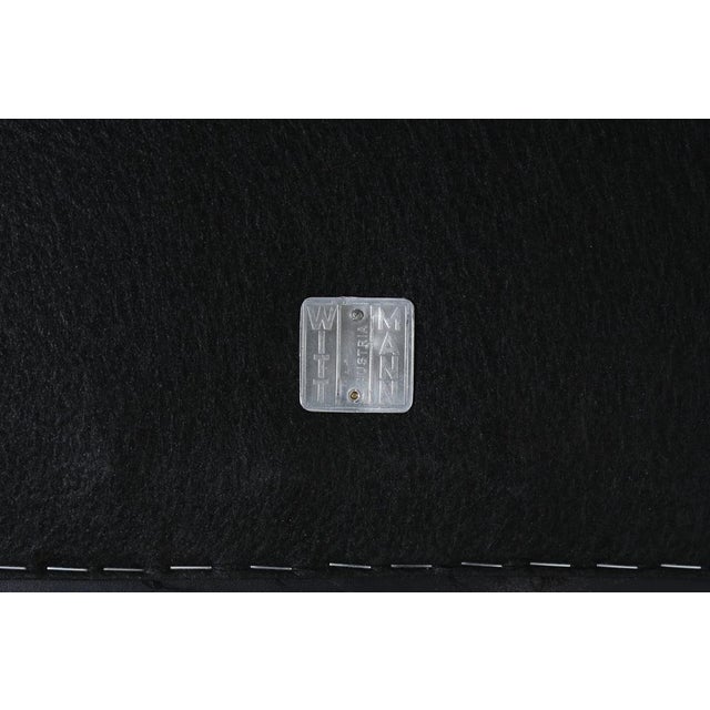Black Leather Model 8020 Kubus Sofa by Josef Hoffmann for Wittmann, Austria, Early 1980s For Sale - Image 12 of 13