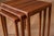Mid-Century Modern Danish Modern Solid Teak Set of Nesting End Tables by h.w. Klein for Bramin For Sale - Image 3 of 17