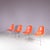 Orange Dining Chairs in Orange Fiberglass on Chrome Metal H-Bases by Charles & Ray Eames for Herman Miller, USA, 1960s, Set of 4 For Sale - Image 8 of 8