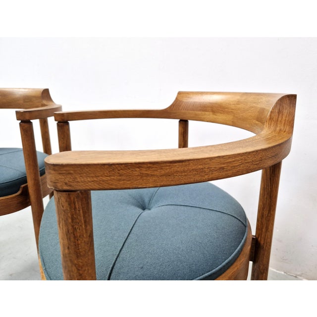 Mid-Century Modern Vintage M40 Chairs by Henning Jensen & Torben Valeur for Munch Møbler, 1970s, Set of 3 For Sale - Image 3 of 15