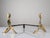 Brutalist Sculptural Bronze Andirons, 1970s, Set of 2 For Sale - Image 4 of 15