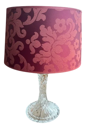Space Age Crystal Glass Table Lamp from Peill & Putzler, Germany, 1970s