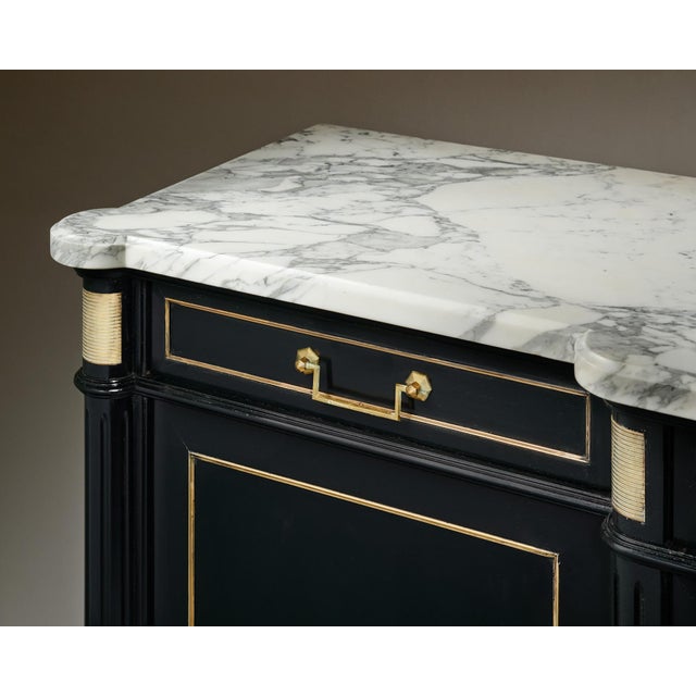 Louis XVI Ebonized French Buffet For Sale In Austin - Image 6 of 9