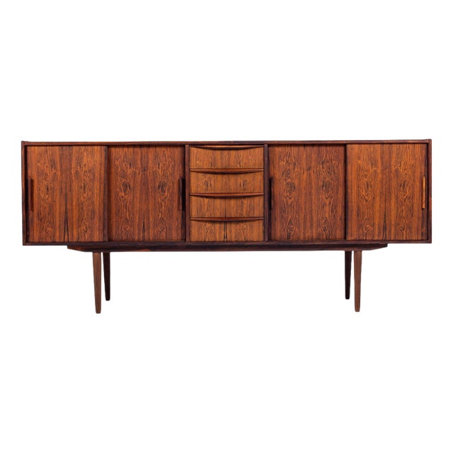 Scandinavian Symmetric Sideboard in Rosewood, Denmark, 1960 For Sale