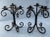 Wrought iron candle holder with five arms of the half of the century. These candle holders come from the south of France...