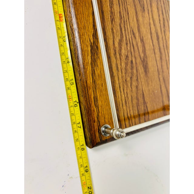 Late 19th Century Wood & Silver Hardware Gallery Tray For Sale - Image 10 of 11